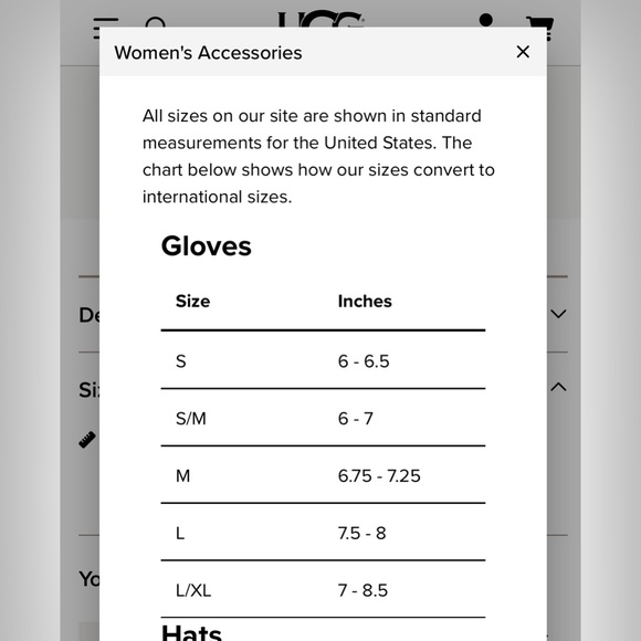 UGG Leather Scrunched Logo Gloves NWT (M) - Picture 7 of 10